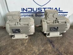 (FJ) Lot of (2) Siemens 3 HP Motors, 460 Volt, 1760 RPM, 3 Phase