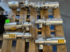(F) Pallet of (6) G&H Food Grade Valves