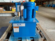 (JBP) (New) Eaton/Vickers Hydraulic Packaged System, Model PSSFA1010V007XX725X..., Baldor 3 HP Motor