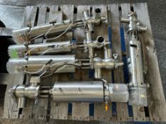 (F) Pallet of (5) Food Grade Valves & Sensor Tops, SPX/Waukesha Cherry-Burrell, 2-1/2", 2"