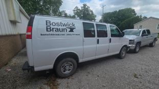 2019 Chevrolet Express 2500 Cargo Van, 130,535 miles, VIN # 1GCWGAFG8K1229670, Clean Title, Rear Doo