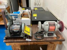 Delta 1" belt 5" Disc bench type sander & (1) Black Bull 6" bench grinder