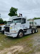 2009 Volvo daycab tractor, #384A, model D13, 425-hp, AT2512C automatic transmission, T/A, (water nec