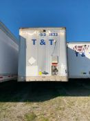 2002 Trailmobile 53' dry van trailer, T/A, #53-1833, VIN# 1PT01AAH929001833