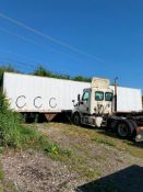 1993 Pines 53' dry van trailer, #53-35498, VIN# B73886 (not road worthy) (has some items in)
