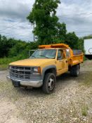 2001 Chevrolet 3500 HD dump truck, 8.1 liter 502 gas engine, automatic transmission, 93,054 miles, V