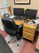 Wood Desk w/ Chair