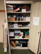 2-Door Cabinet w/ Office Supplies