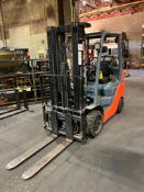 Toyota 4,500 Lb. Forklift, Model 8FGCU25, S/N 93176, 189" Lift Height, 82" 3-Stage Mast, Side shift,