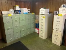 (19) Lateral & (4) 5-Drawer Vertical Filing Cabinets