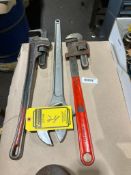 (2) 24" Pipe Wrenches & 24" Crescent Wrench