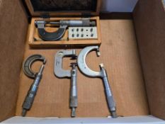 (4) Assorted Micrometers