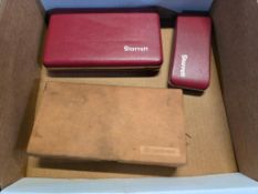 (3) Assorted Micrometers: Starrett & Mitutoyo