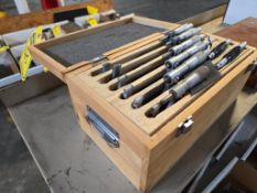 Micrometer Set in Case, 0-6" w/ Standards