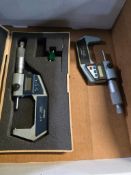 (2) Mitutoyo 1-2" Digital Micrometers