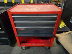 Craftsman 3-Drawer Rolling Tool Chest with Assorted Hand Tools, Bottom Compartment