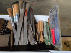 Assorted Chisels, Wood Handle & File Types
