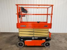 JLG Scissor Lift, Model 1932R, S/N M200008838, 19' Max Platform Height, 24V, Onboard Charger, 2024 B