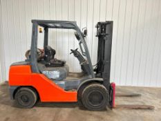 Toyota 6,500-LB. Capacity Forklift, Model 8FGCU32, S/N 37814, LPG Fuel, Solid Pneumatic Tires, 2-Sta