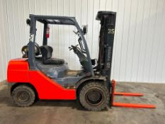 Toyota 6,000-LB. Capacity Forklift, Model 8FGCU30, S/N 30251, LPG Fuel, , Solid Pneumatic Tires, 3-S