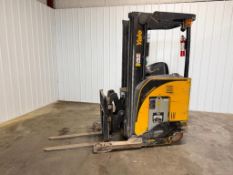 2018 Yale 4,500-Lb. Capacity Reach Truck, Model NR045EBNS36TE095, S/N D861N04730S, 36 Volt Battery,