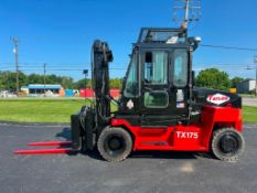 2018 Taylor 17,500-Lb. Capacity Forklift, Model X175, S/N S-JB-42086, Diesel Fuels, Dual Drive Pneum