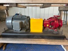 (JW) New American Marsh 1½" × 3" × 6" Alloy 20 Pump with Westinghouse 15 HP Motor, Alloy 20 Impeller