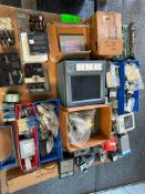 (F) Pallet of Miscellaneous Store Room Material, Starters, Power Supplies, Sensors, Circuit Boards -