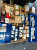 (F) New - Pallet of Store Room Materials, PLC, Gauges, Screens, Fans - Omron, Siemens, Ashcroft, Wau