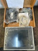 (F) New-in-Box, Allen-Bradley 1200M Flat Panel Screen, Cat #6186M-12PT, w/ Power Supply, Cables - Bo