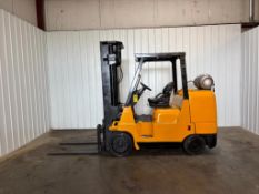 Caterpillar 10,000-LB. Capacity Forklift, Model GC45KSWB, S/N AT87A31605, LPG Fuel, Treaded Tires, 3
