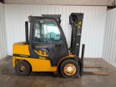 Yale 8,000-LB. Capacity Forklift, Model GDP080VXNCGE098, S/N G813V03582J, Diesel Fuel, Solid Tires,