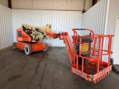 JLG E400AJP Narrow Boom Lift, 40' Max Platform Height, 500-LB. Platform capacity, Electric, 9,585 Ho
