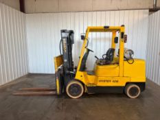 Hyster 12,000-LB. Capacity Forklift, Model S120XM, S/N E004V02811A, LPG Fuel, Non-Marking Cushion Ti