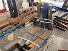(10) Forklift Forks, Class 3 & Smaller Carriage, Assorted Lengths