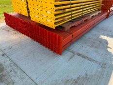 (56x) Interlake Mecalux Teardrop Step Beams 144" Long X 5" Tall X 1 5/8" Step