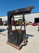 Forklift Rigging Boom & Stand, 6' Reach, Extendable (Fits Lot 2)