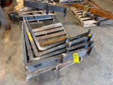 (4) Forklift Forks, Class 3 Carriage, 48" Long