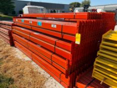 (120x) Interlake Mecalux Teardrop Step Beams 144" Long x 5" Tall x 1 5/8" Step