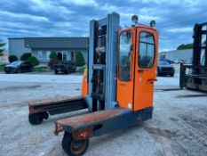 Hubtex 12,000-LB Capacity Multidirectional Forklift, Model DQ3050-EL/T, S/N 63.401, Diesel Fuel, Tre