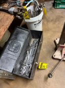 Toolbox & Bucket Of Combination Wrenches