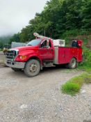 2005 Ford F-750 XLT Super Duty Mechanics Truck, Cat C-7 Acert Engine, Curry 1062 Crane, Hose Reel, L