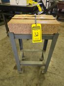 Starrett Granite Surface Plate on Rolling Stand