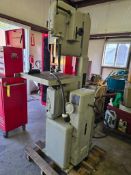 Walker-Turner Vertical Bandsaw, Model 3331, sn 33-0366, 19" x 18x Contour Table, 16" Throat
