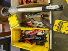 Roller Bearing Wrench, Crecent Wrenches, Snips & Assorted Tooling Wrenches