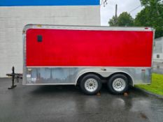Haulmark 14" Enclosed Aluminum Trailer, Tandem Axle, Model IH7X14WT2, 2 5/16" Coupler, 7,000 GVWR, B