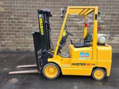 Hyster 6,000 Lb. Forklift, Model S60XM, sn D187V30892B, Sideshift, Monotrol Throttle, 181" Lift Heig
