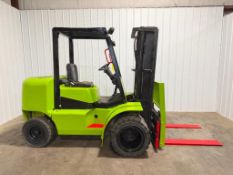 Clark 8,000-LB. Capacity Forklift, Model CGP40, S/N CPG460D-0711-9450FB, Diesel Fuel, Dual Drive Sol