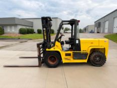Hyster 15,500-Lb. Capacity Forklift, Model H155XL2, S/N G006V04633D, Diesel Fuel, Dual Drive Solid P