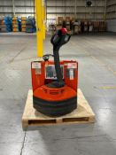 TOYOTA ELECTRIC PALLET JACK, MODEL: 7HBW23, S/N: 7HBW23-34195, 24-VOLT, *$25 LOADING FEE WILL BE ADD